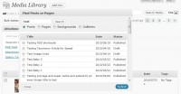 Searching for all post objects with the string .