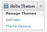 shiba-theme-dashboard-menu New Shiba Theme dashboard menu.