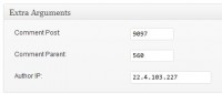 Our added Edit Comments metabox.